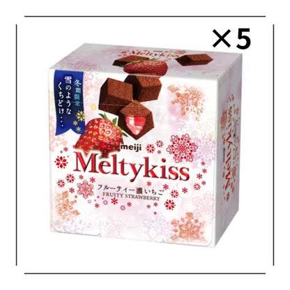 Meiji Melty Kiss Chocolate Strawberry - JapanHapiness