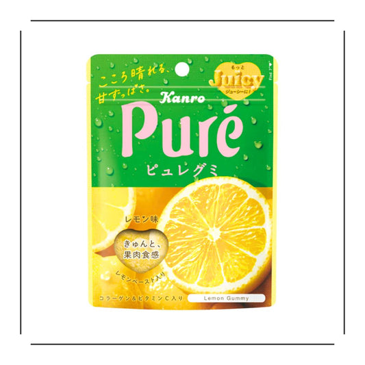 Japan Kanro Lemon Gummy Candies Pure Gummies - JapanHapiness