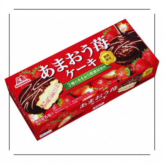 Morinaga Cake Amao Strawberry (4902888257766) - JapanHapiness