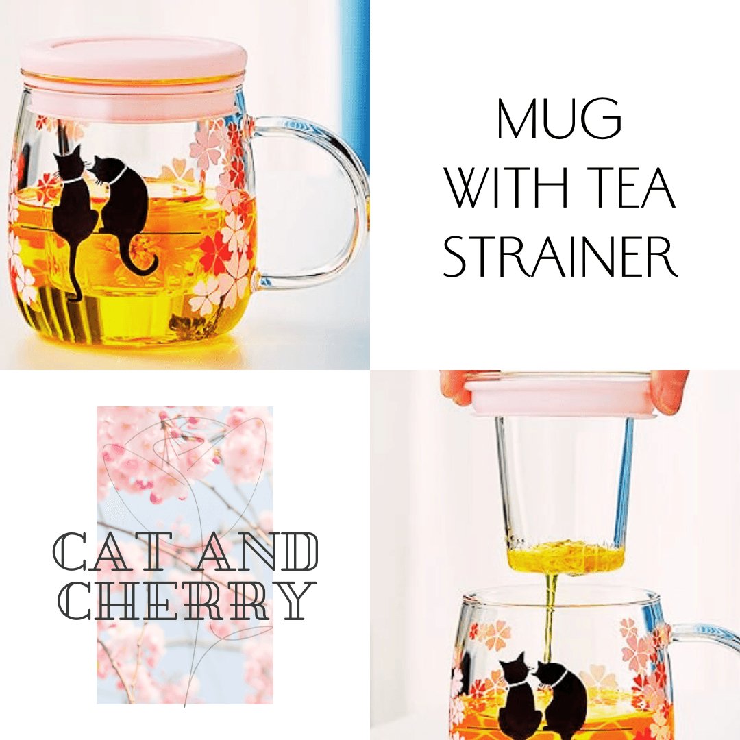 Mug with Tea Strainer - JapanHapiness