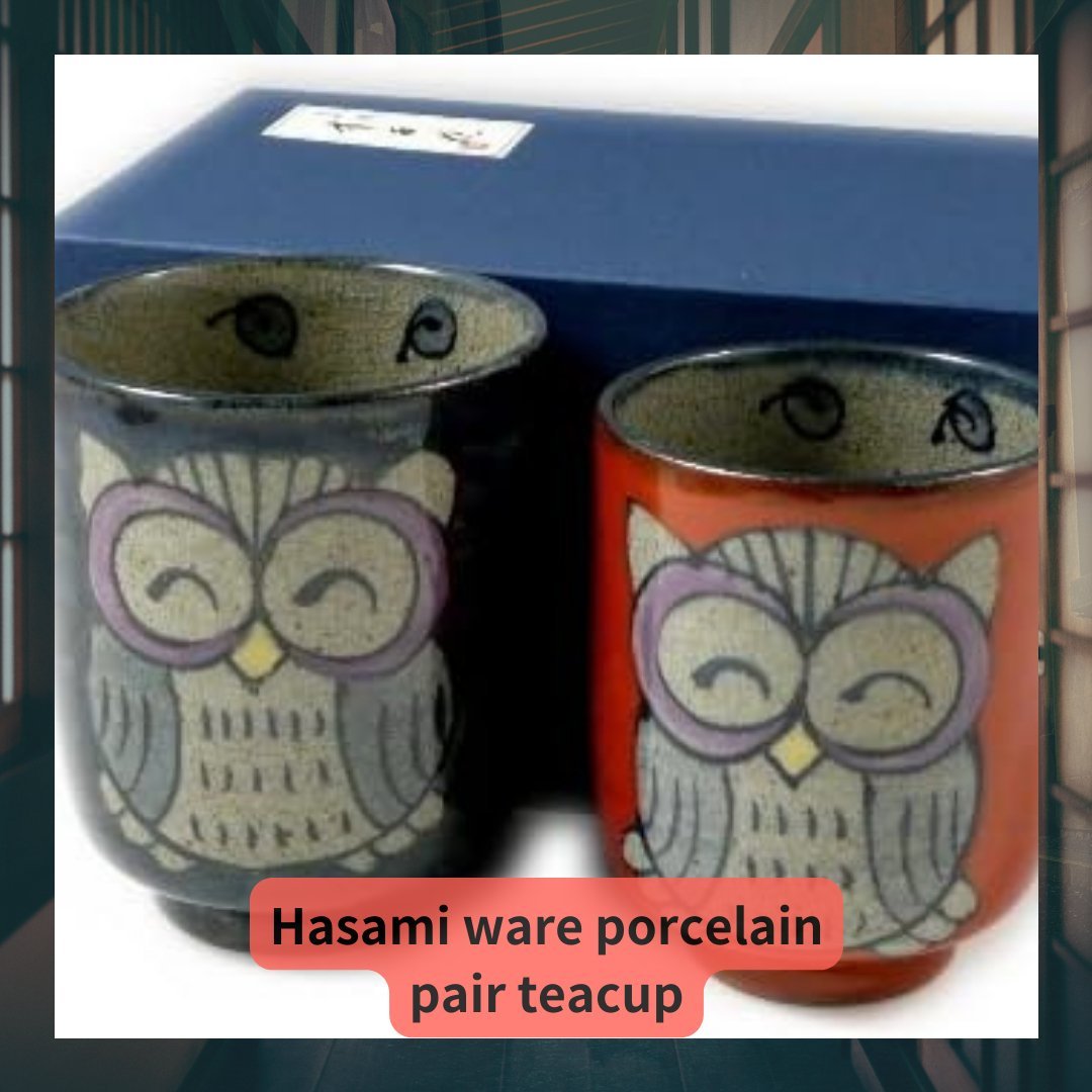 Pair teacup( Japanese Hasami ware porcelain ) Mt.Fuji - JapanHapiness