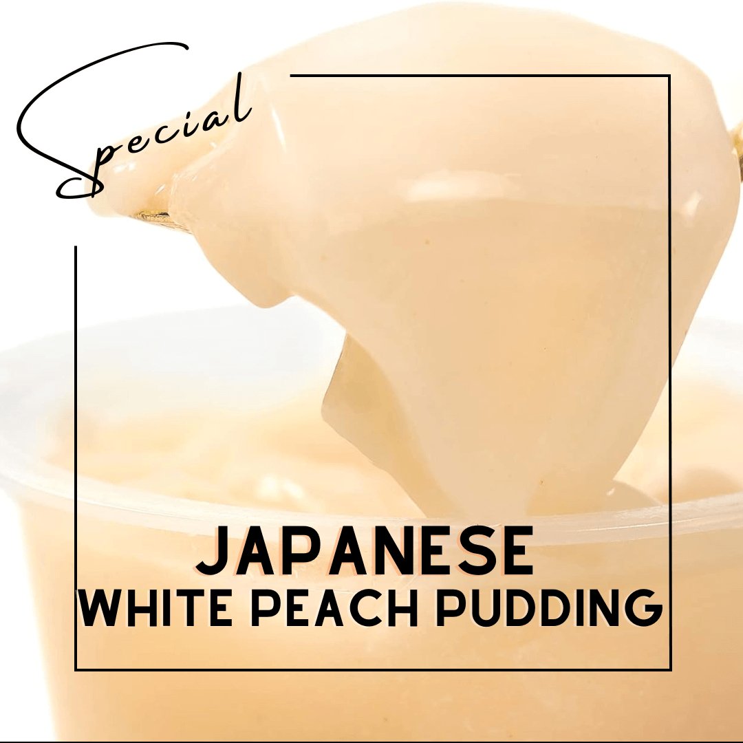 White Peach Pudding Unique to Japan - JapanHapiness